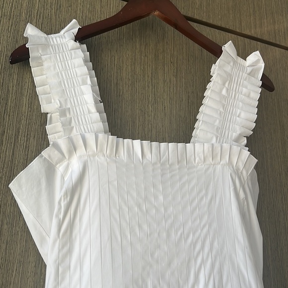 Oscar de la Renta Ivory Ruffled Maxi Dress - Picture 5 of 8